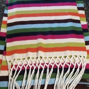 Coach legacy stripe winter scarf!